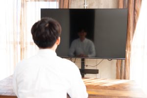大型モニターで情報共有